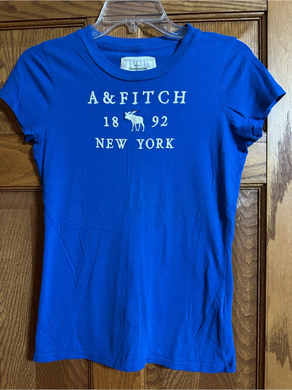 Abercrombie & Fitch Royal Blue Logo Short Sleeve Tee